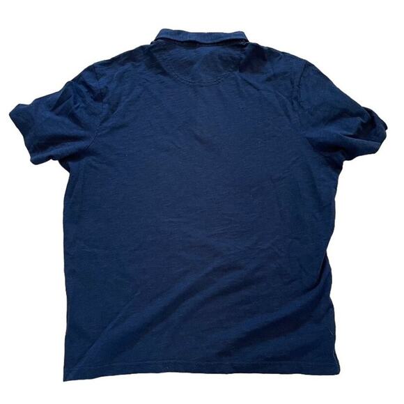 New 14th & Union Nordstrom Navy Blue Short Sleeve Cotton Polo Shirt Size XL - Picture 3 of 10